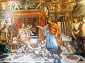 Фреска Содома Свадьба Александра Великого и Роксаны
